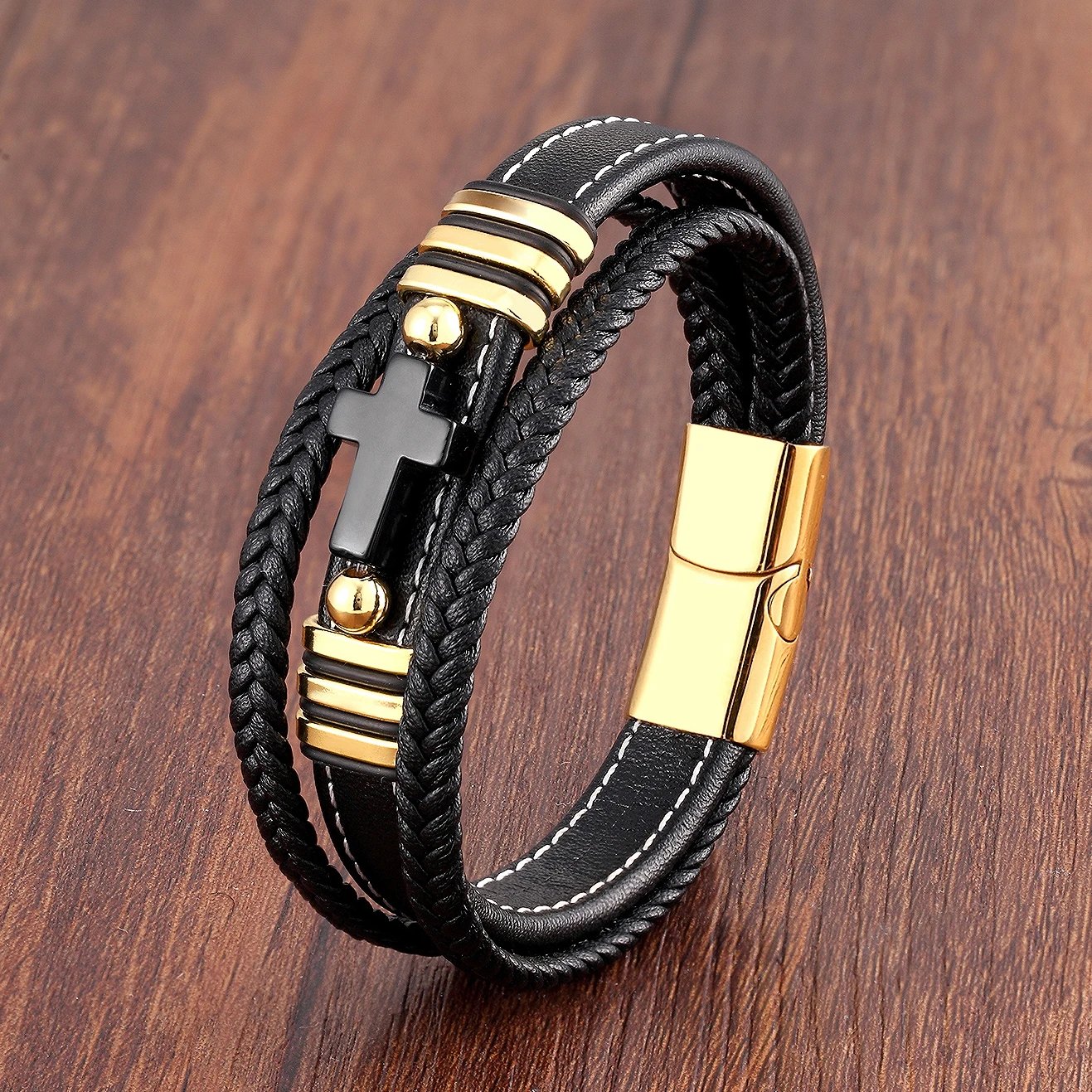 bracelet cuir homme luxe